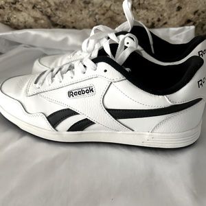 NWOT. Reebok Women’s Court. Black and White. Size 10.
